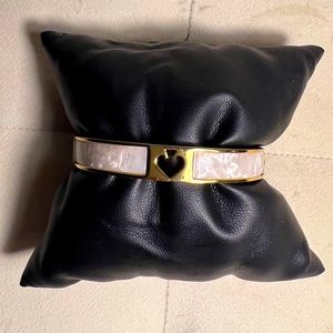 Kate Spade Hole Punch Spade Pearlescent Bangle